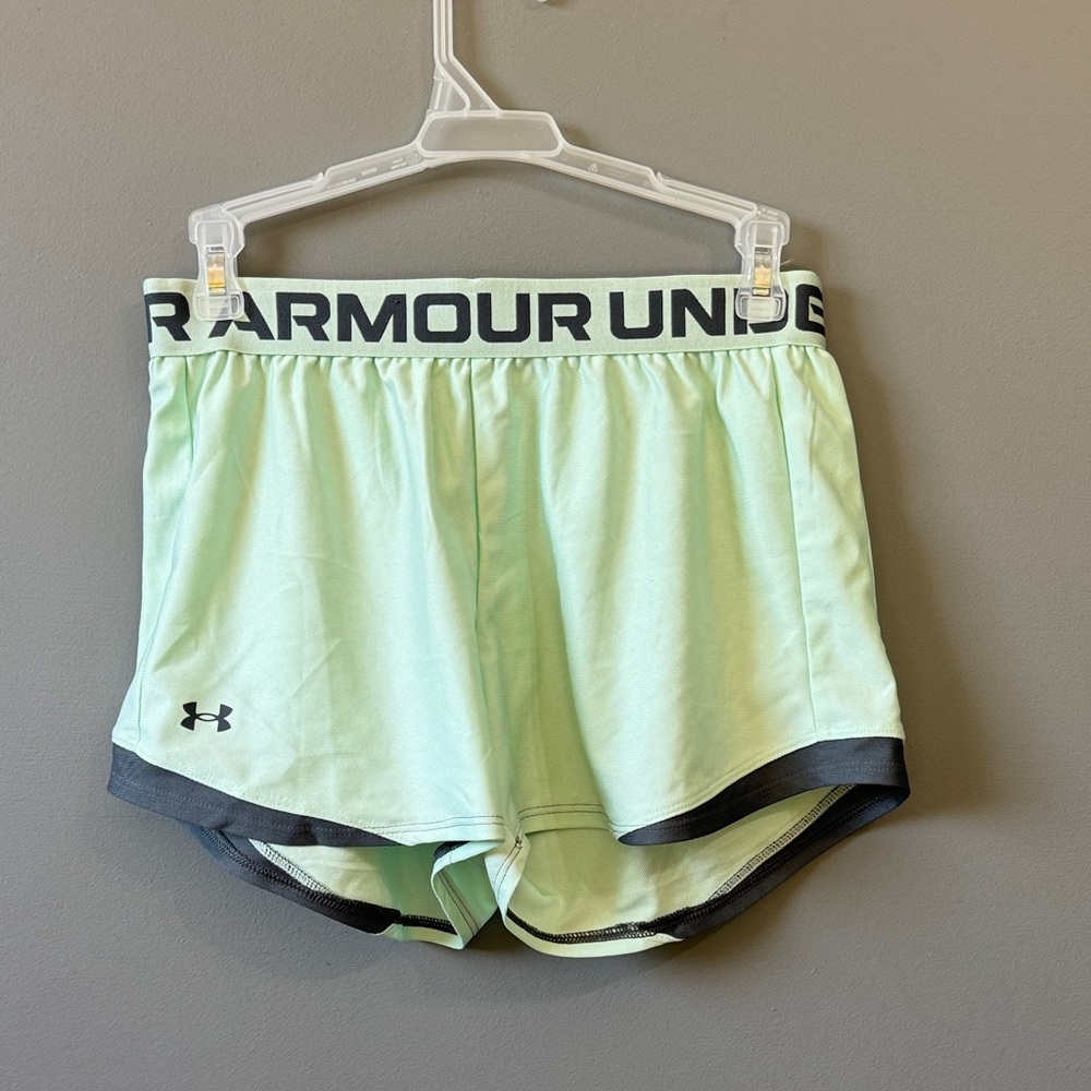 Under Armour Women's Light Green Athletic Shorts